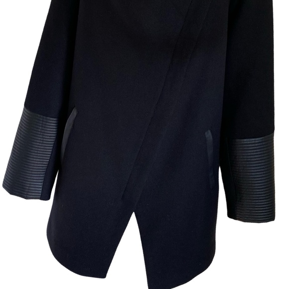 Marcona Womens Black Wool Blend Mid Length Plus Size Coat. Sz 2X - Picture 3 of 16